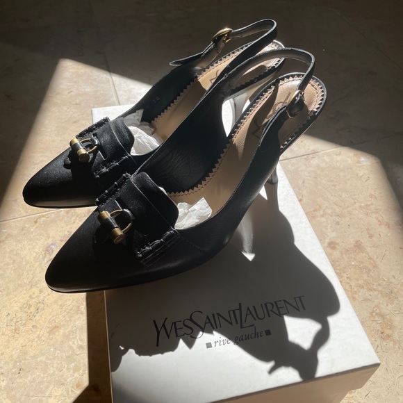 YSL sling back heels - Picture 2 of 2